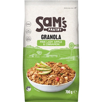 Sam's Pantry Granola Pink Lady Apple & Cinnamon 700g