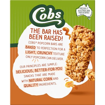Cobs Crunchy Popcorn Bars Caramel & Peanut 5 pack