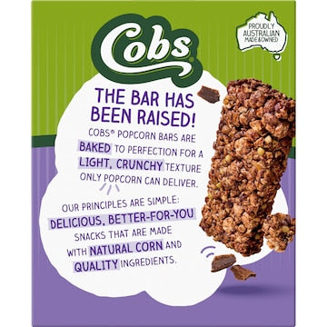Cobs Crunchy Popcorn Bars Choc 5 pack