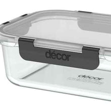 Decor Premium Glass Clips Container 1L each