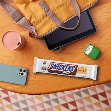 Snickers White Chocolate Bar Caramel Peanuts 42g