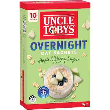 Overnight Oats Sachets - Apple & Brown Sugar, 10 Pack