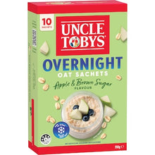 Uncle Tobys Overnight Oat Sachets Apple & Brown Sugar 10 pack