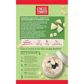 Overnight Oats Sachets - Apple & Brown Sugar, 10 Pack
