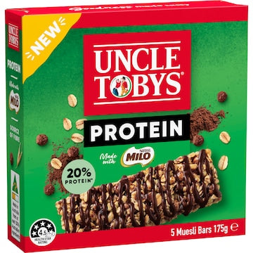 Uncle Tobys Protein Milo Muesli Bars 175g