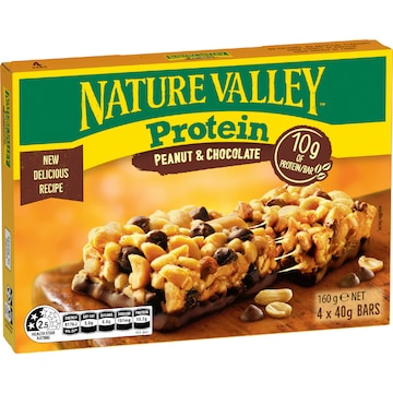 Nature Valley Protein Bars Peanut & Chocolate 160g 4 pack