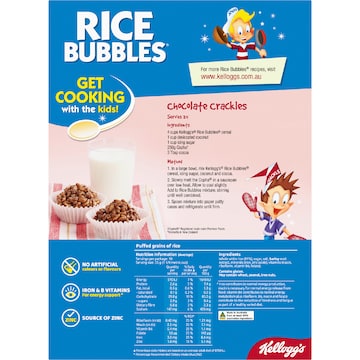 Kellogg's Rice Bubbles Breakfast Cereal 365g