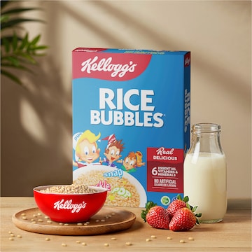 Kellogg's Rice Bubbles Breakfast Cereal 365g