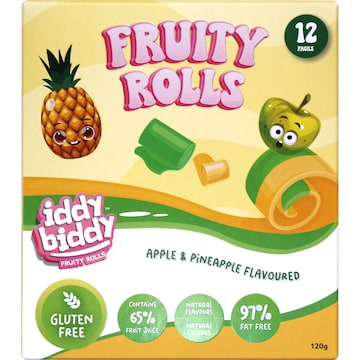 Fruity Snack Rolls - Apple & Pineapple, 12 Pack