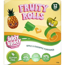 Iddy Biddy Fruity Rolls Apple & Pineapple 12 pack