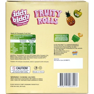 Fruity Snack Rolls - Apple & Pineapple, 12 Pack