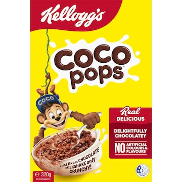 Kellogg's Coco Pops Chocolatey Breakfast Cereal 320g