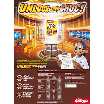 Kellogg's Coco Pops Chocolatey Breakfast Cereal 535g