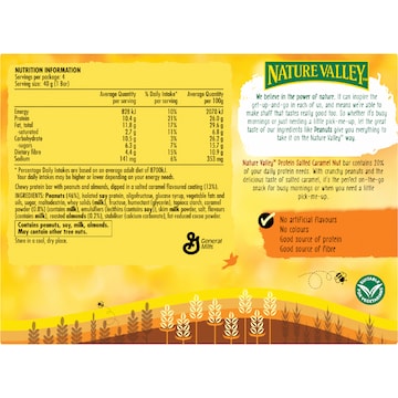 Nature Valley Protein Bar Salted Caramel Nut 160g 4 pack