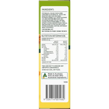 Cobs Crunchy Popcorn Bars Cheese 100g