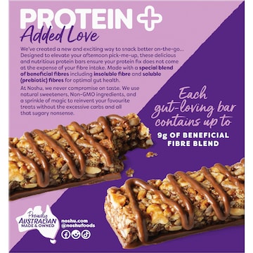 Noshu Protein Plus Fibre Pro Bars Choc Malt 5 pack
