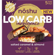 Noshu Low Carb Salted Caramel & Almond Indulgence Bars 5 pack