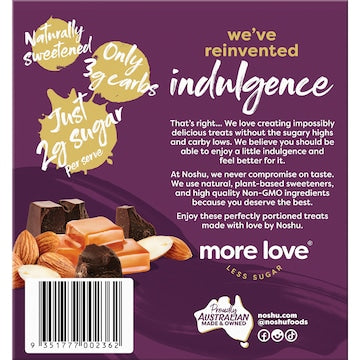 Noshu Low Carb Salted Caramel & Almond Indulgence Bars 5 pack