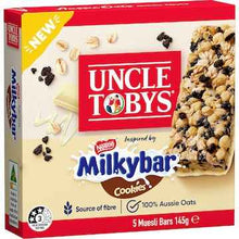Uncle Tobys Muesli Bar Milkybar Cookies 145g 5 pack