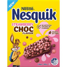 Nesquik Cereal Bars Strawberry Choc 120g 6 pack