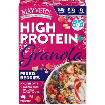 Mayver's High Protein Granola Mixed Berries 400g