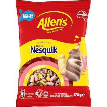 Allen's Nesquik Milkshakes Lollies Bag 170g