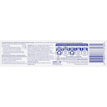 Colgate Toothpaste Sensitive Pro Relief Active Repair Enamel 110g