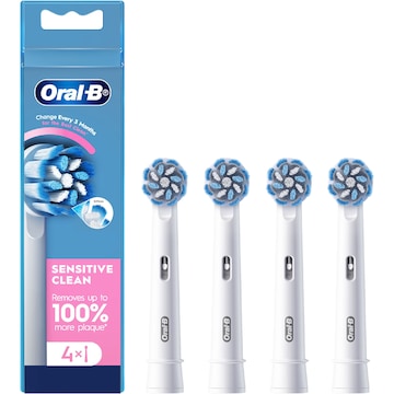 Oral-B Sensitive Clean Replacement Tooth Brush Heads 4 pack