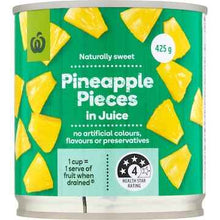 Woolworths Pineapple Pieces In Juice 425g