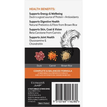 Ultimates Indulge Wet Dog Food Duck With Carrot & Brown Rice 100g x 6 pack