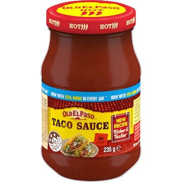 Old El Paso Taco Sauce Hot 235g