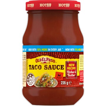 Old El Paso Taco Sauce Hot 235g