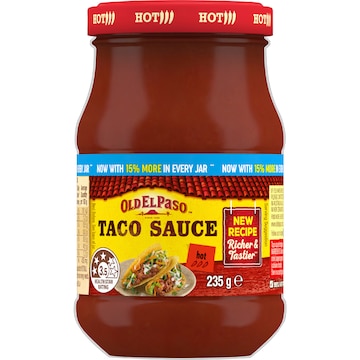 Old El Paso Taco Sauce Hot 235g