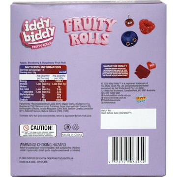 Fruit Snack Rolls - Apple, Blueberry & Raspberry (12 Pack)