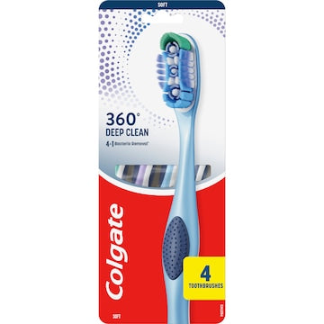 Colgate Toothbrush 360 Deep Clean Soft 4 pack