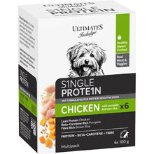Ultimates Indulge Wet Dog Food Single Protein Chicken Multipack 100g x 6 pack