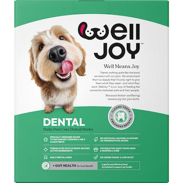 WellJoy Dental Dog Stick Treats Small 36 pack