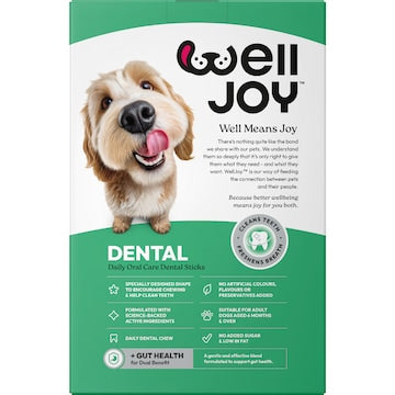 WellJoy Dental Dog Stick Treats Large 28 pack