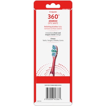Colgate 360 Advanced Optic White Soft Toothbrush 3 pack