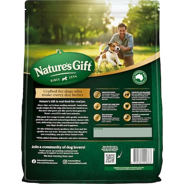 Nature's Gift Grain Free Adult Dry Dog Food With Pasture Fed Beef 6.5kg
