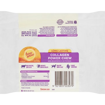 Bow Wow Collagen Chew Dog Treat each