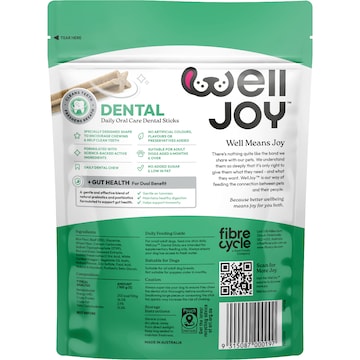 WellJoy Dental Dog Stick Treats Small 9 pack