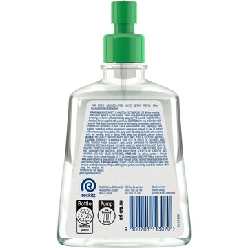 Air Wick Air Freshener Auto Refill Blue Eucalyptus & Cedarwood 228mL