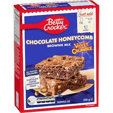 Betty Crocker Chocolate Honeycomb Violet Crumble Brownie Mix 310g