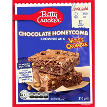 Betty Crocker Chocolate Honeycomb Violet Crumble Brownie Mix 310g
