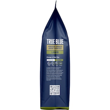 True Blue Freeze Dry Raw Coated Dry Dog Food Grain Free With Lamb 2.5kg