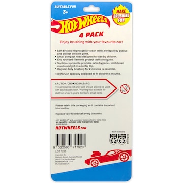 Licensed Kids Toothbrushes Assorted 4 pack