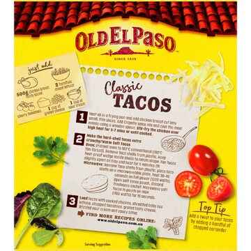 Old El Paso Hard N Soft Taco Kit Chipotle 350g