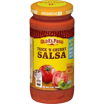 Old El Paso Thick N Chunky Salsa Medium 395g