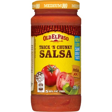 Old El Paso Thick N Chunky Salsa Medium 395g
